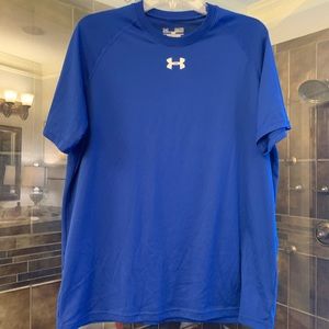 Under Armour Mens Royal Blue Short Sleeve Tshirt - size medium-dri fit material